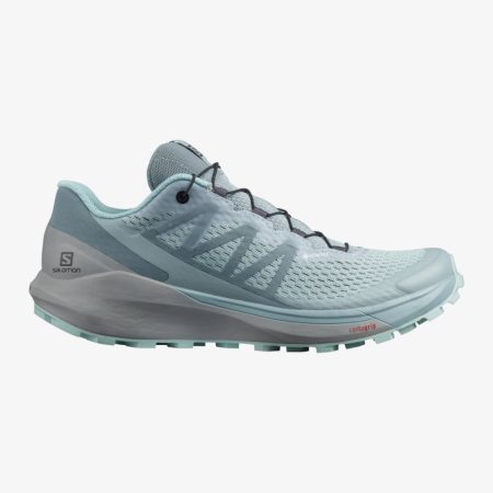 Salomon SENSE RIDE 4 GORE-TEX INVISIBLE FIT Womens Trail Running Shoes Turquoise UK ODAM